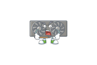 Angry Gaming VGA Card Cartoon Style