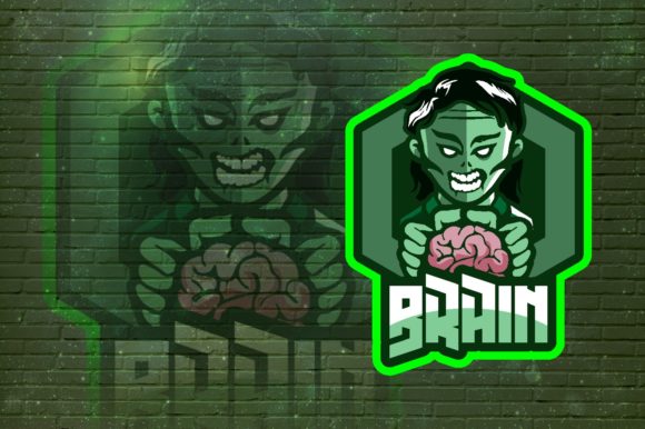 Brain E-Sport Logo: Perfect for Your Gaming Brand