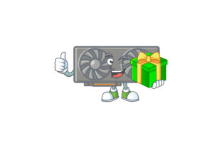 Cartoon VGA Card Gift: Perfect for Gamers & Creators