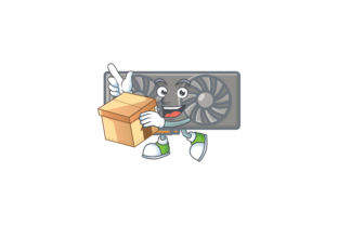 Creative VGA Card Cartoon Character Design