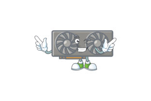 Explore Gaming VGA Card Cartoon Style