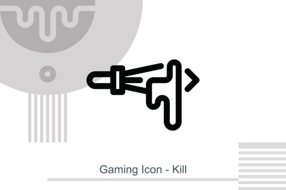 Exploring Gaming Icon - Kill: A Versatile Vector Design for Print Projects