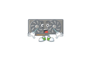 Exploring the Gaming VGA Card Cartoon Character Style - Surprised
