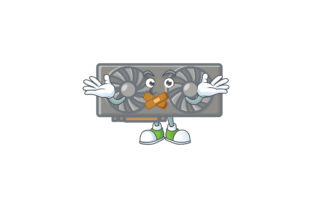 Exploring the Gaming VGA Card Cartoon Character Style - Lips Sealed