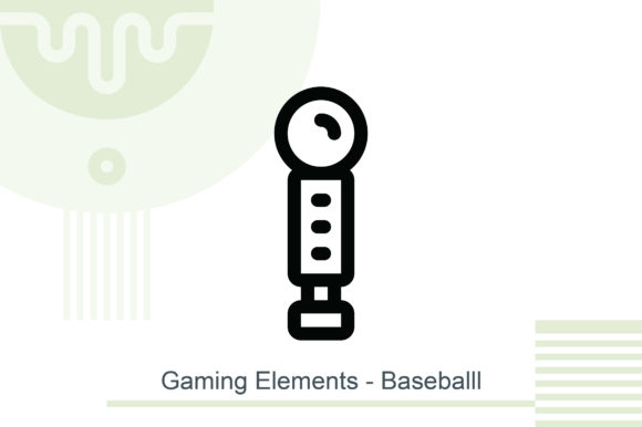 Gaming Elements - Baseball: Enhancing Your Design Projects with Versatile Vector Graphics