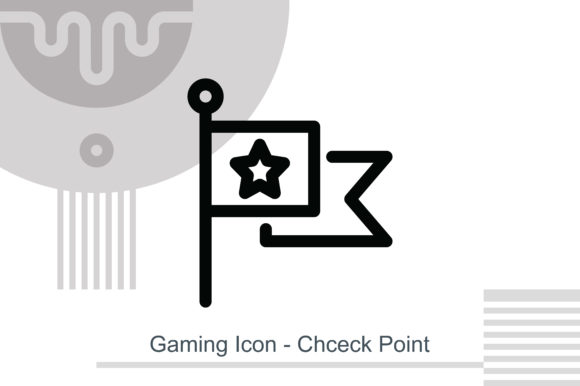 Gaming Icon - Check Point: A Versatile Vector Design for Creative Projects