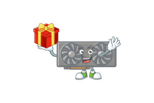 Gaming VGA Card Cartoon Character Style - Gift 2