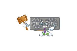 Meet the Gaming VGA Card Cartoon Character Style - Judge