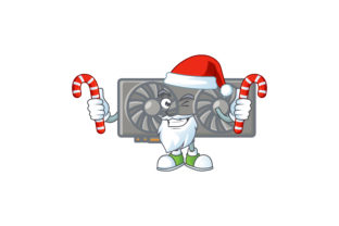 Santa with Candy Cranes: A VGA Card Twist