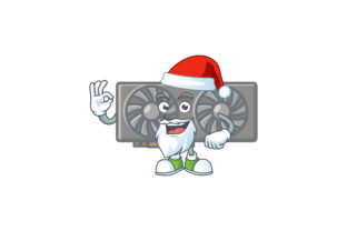 Unwrapping the Joy: Gaming VGA Card Cartoon Character Style - Santa